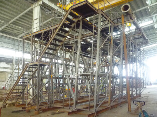 Pre-assembled steel frames