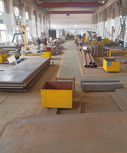 Inside the factory