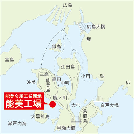 能美工場周辺地図